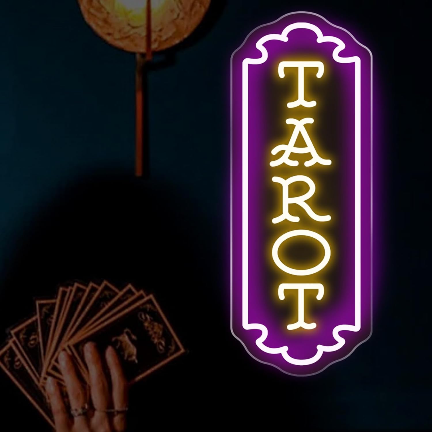 Wall Decor Lighting - Letrero Luminoso de Tarot con Alimentación
