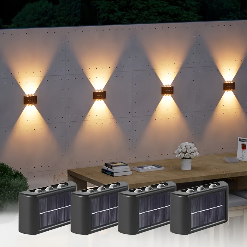Wall Decor Lighting - Lámpara Solar LED para Exteriores, Impermeable,