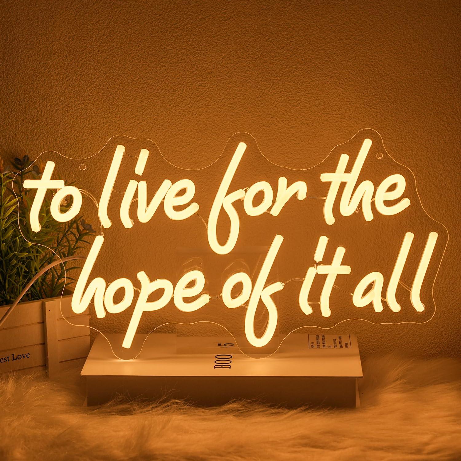 Wall Decor Lighting - Letrero de neón con la frase