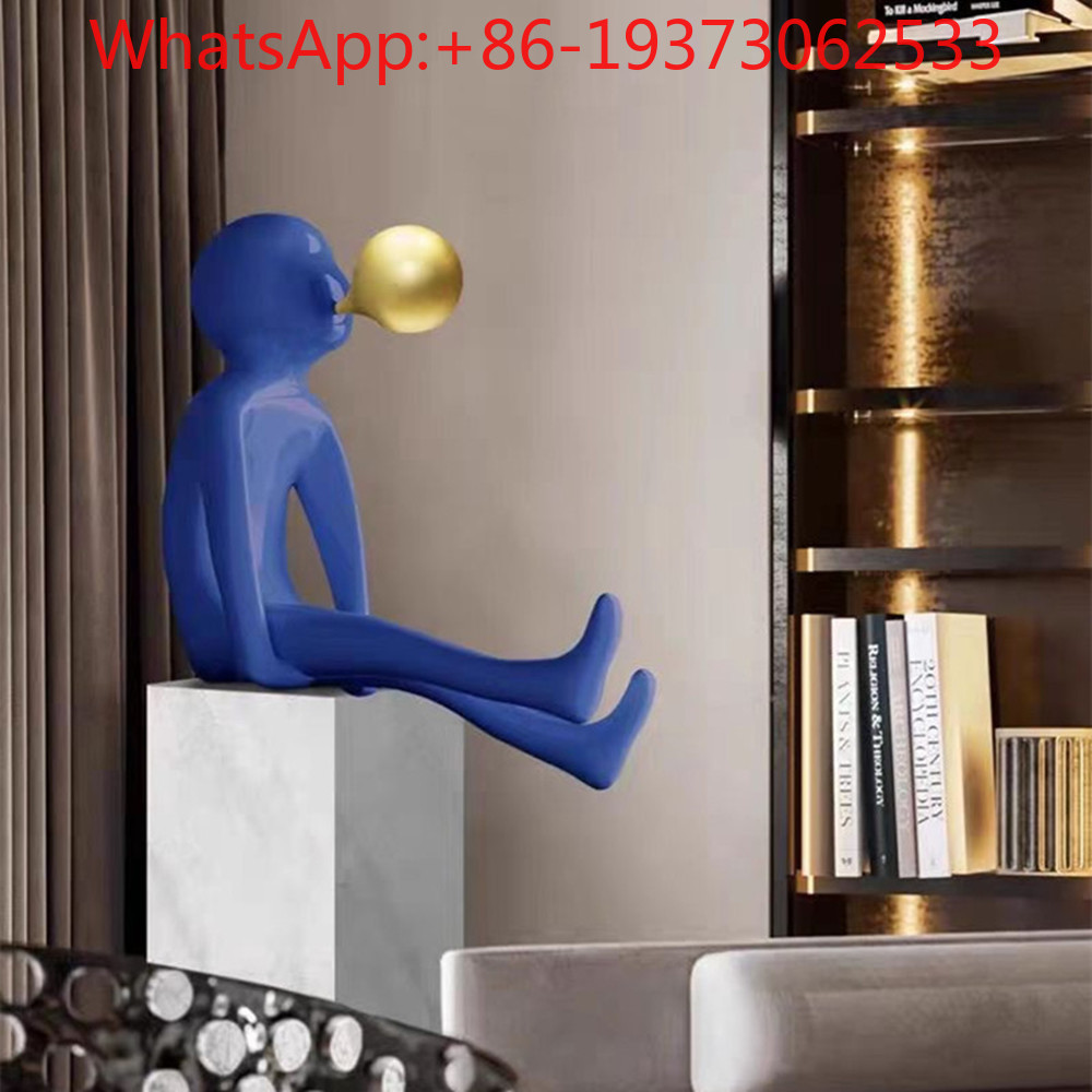 Lightings Decoration - Escultura de Entrada con Figura Soplando