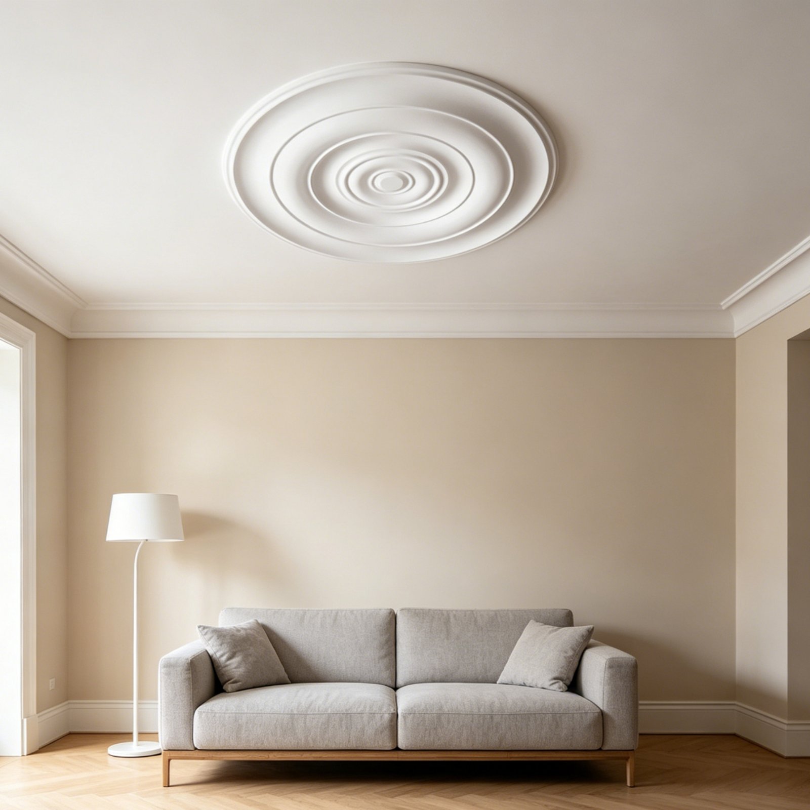 Lightings Decoration - Medallón de Techo Redondo, Diseño Europeo,