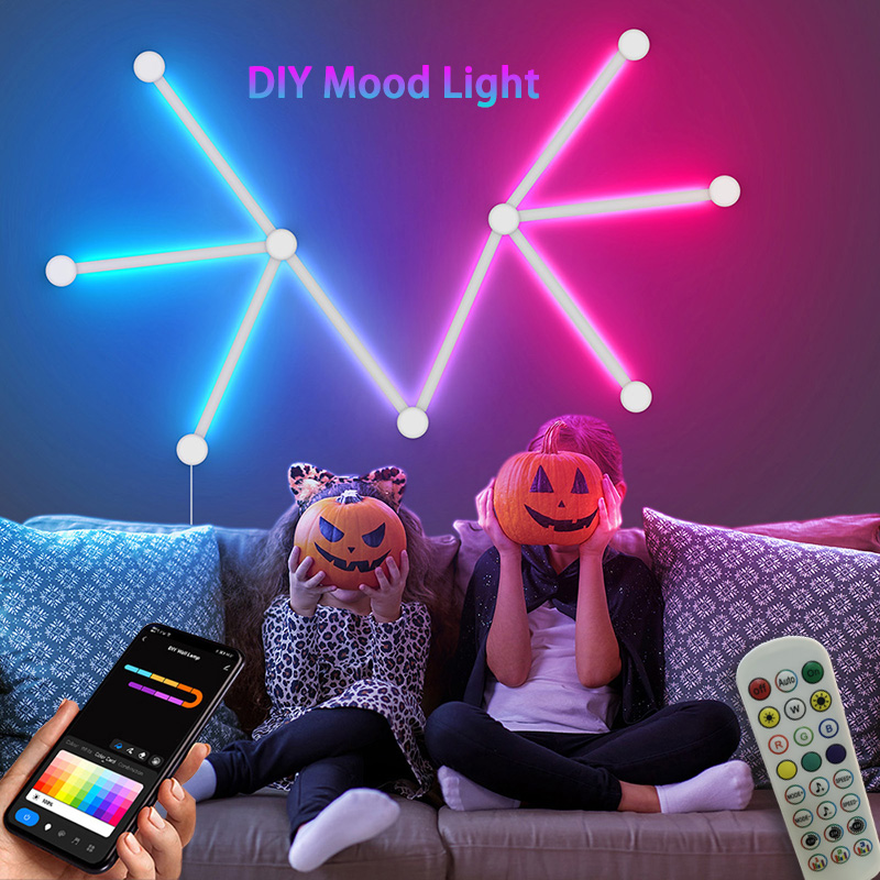 Wall Decor Lighting - Lámpara de pared RGB inteligente, barra