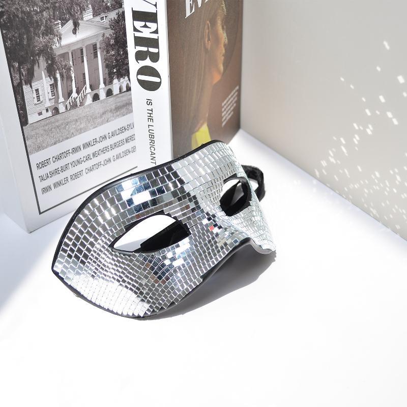 Disco Ball Mirror - Máscara de fiesta con brillantina Disco