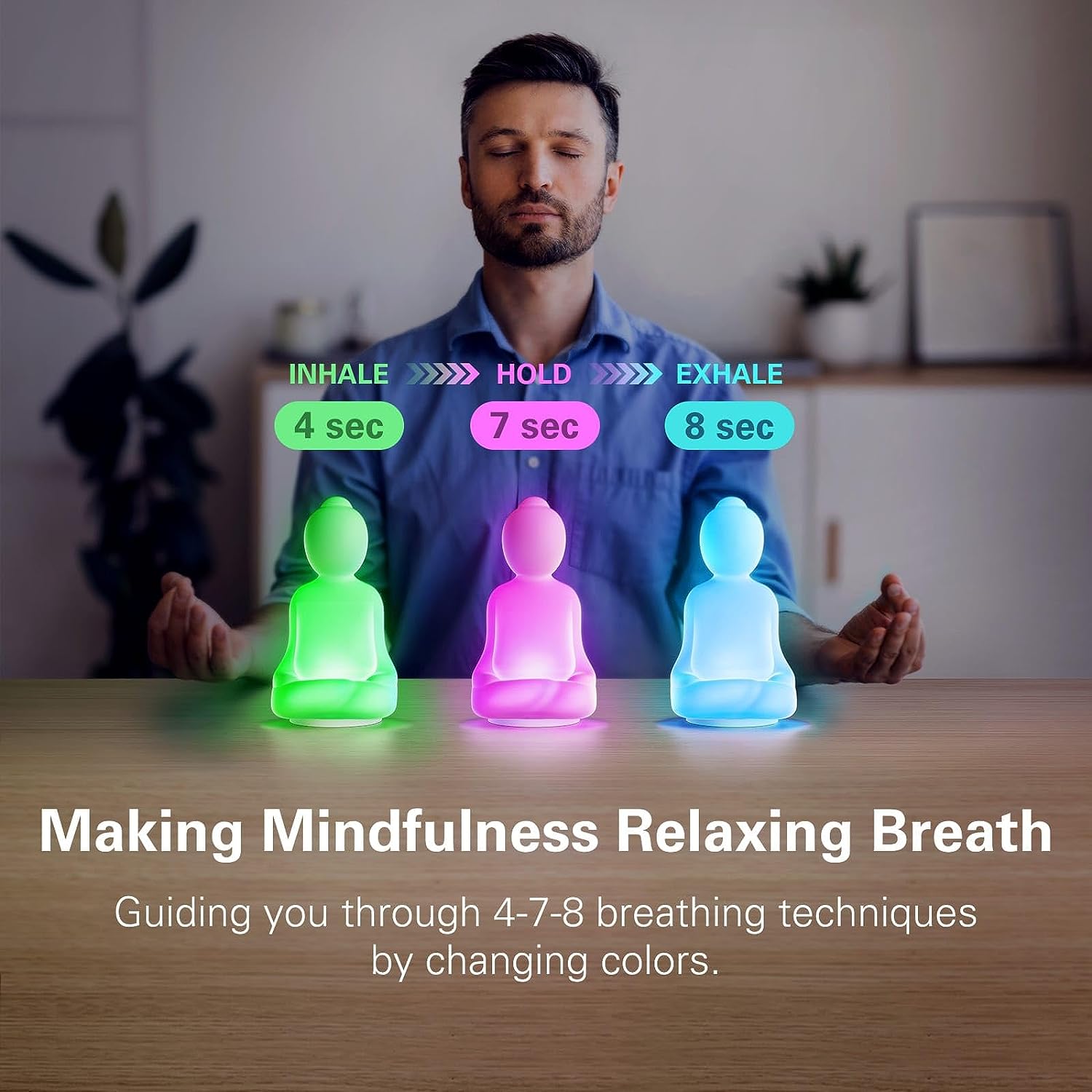 Lighting Visual - Yoga respiratorio consciente | 4-7-8 Luz