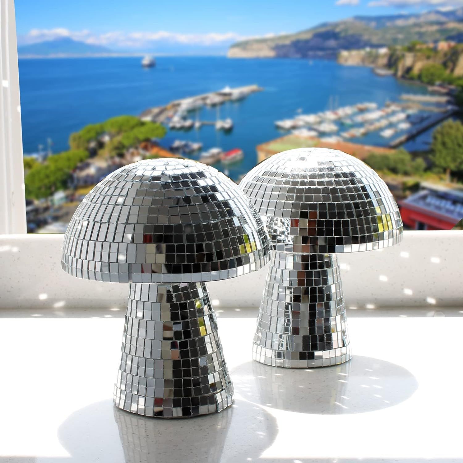 Disco Ball Mirror - Esfera de cristal espejado con diseño