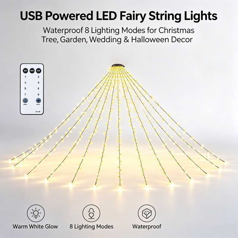 Guirnalda de Luces LED USB, Lu - Lighting Tree Decor reseña y precio