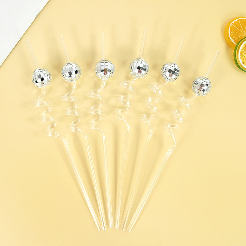 6 Pajitas de Espejo con Diseño - Disco Ball Mirror reseña y precio