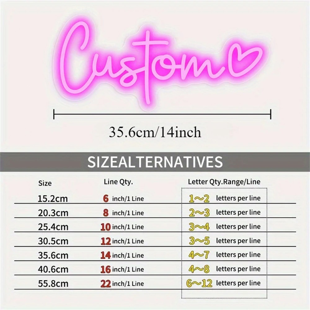Letrero de neón LED personaliz - Neon Sign Custom Led reseña y precio