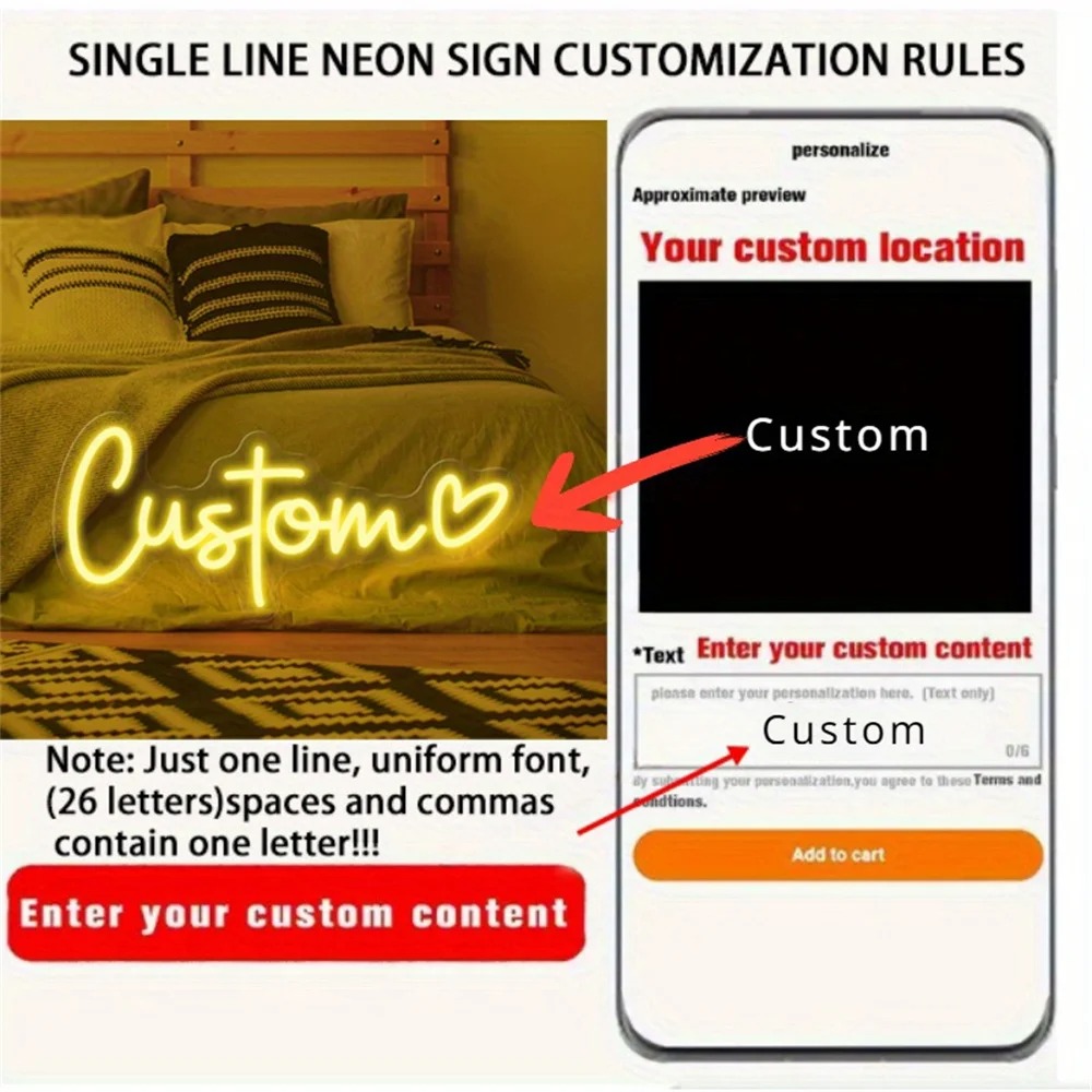 Letrero de neón LED personaliz - Neon Sign Custom Led reseña y precio