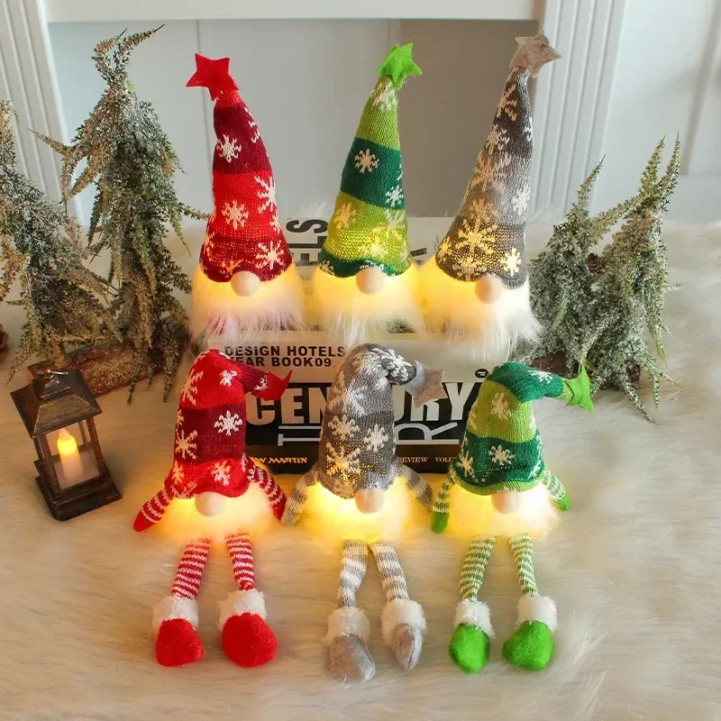Adornos navideños de Gnomo sin - Lighting Tree Decor reseña y precio