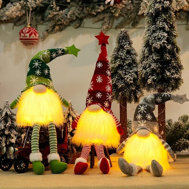 Adornos navideños de Gnomo sin - Lighting Tree Decor reseña y precio