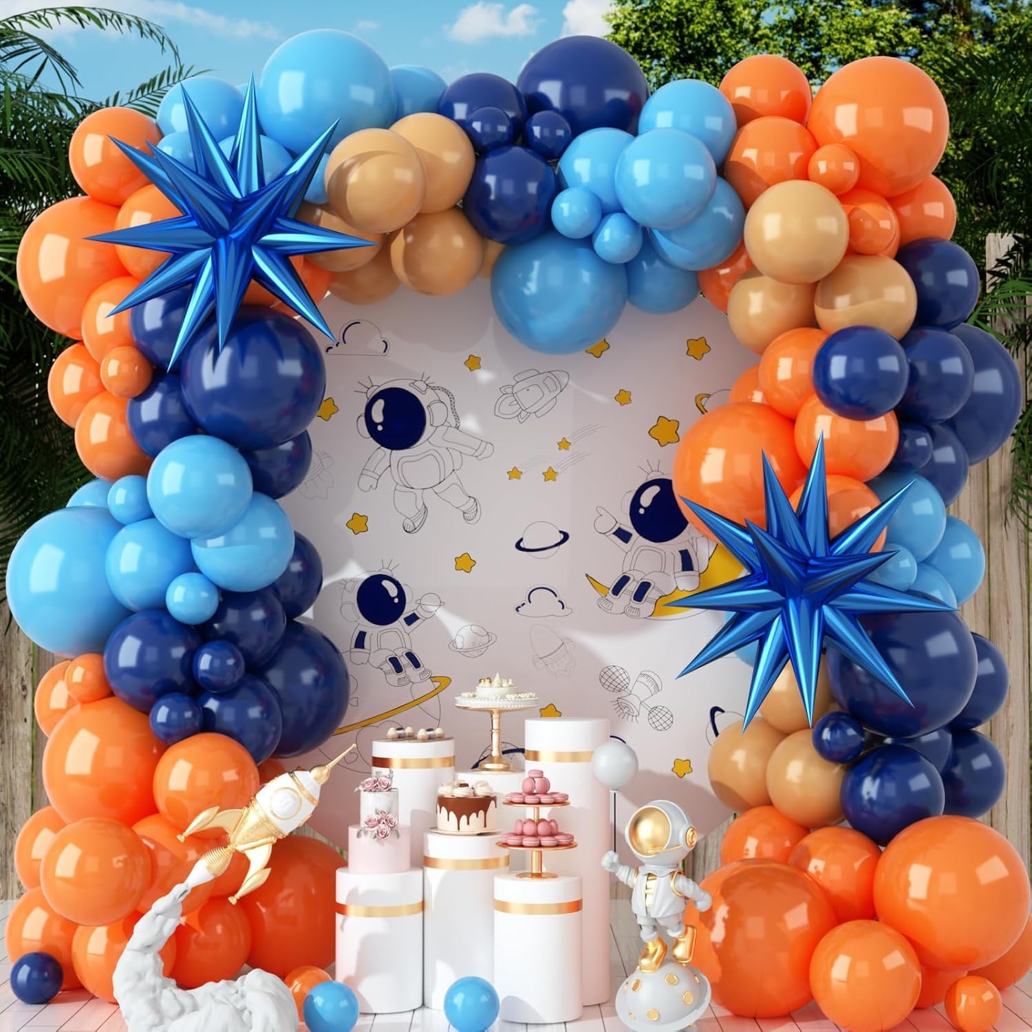 Set de 107 Globos de Látex Nar - Orange Lighting Decor reseña y precio