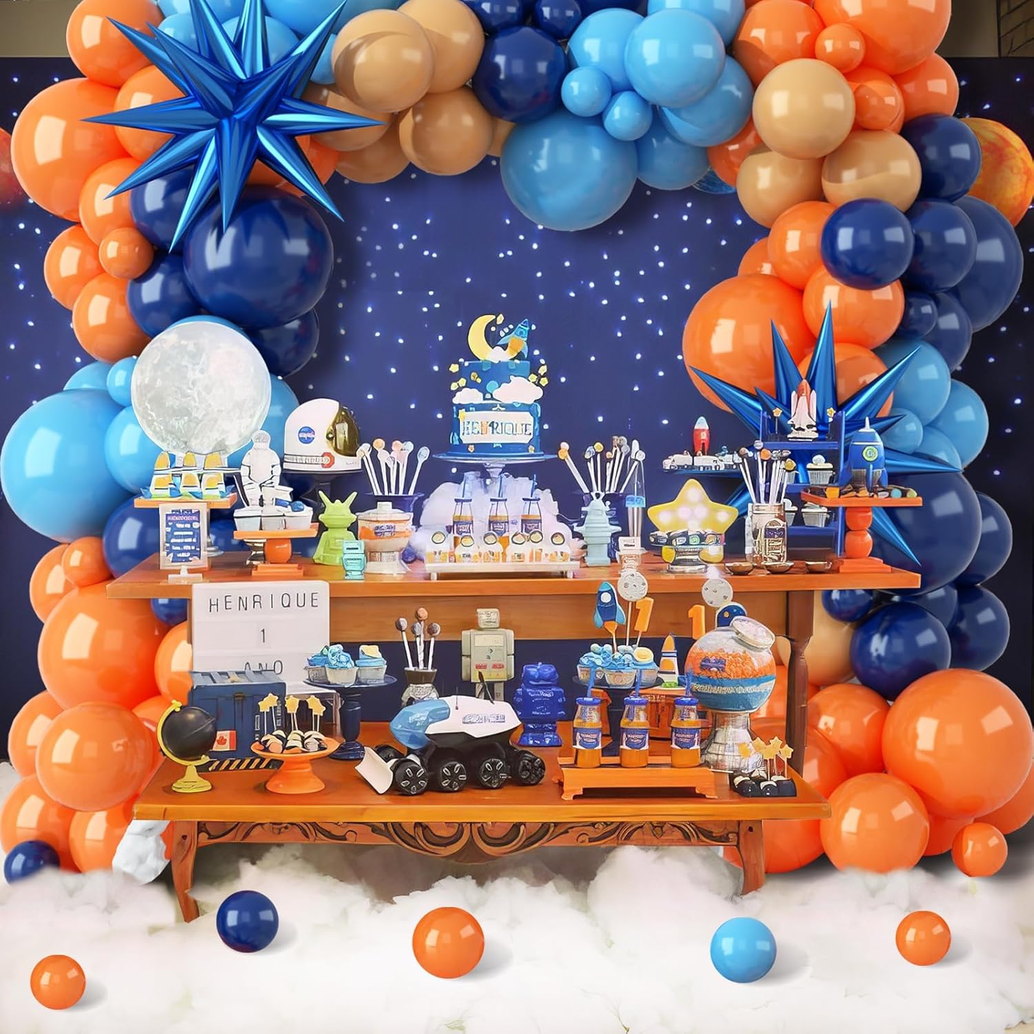 Set de 107 Globos de Látex Nar - Orange Lighting Decor reseña y precio