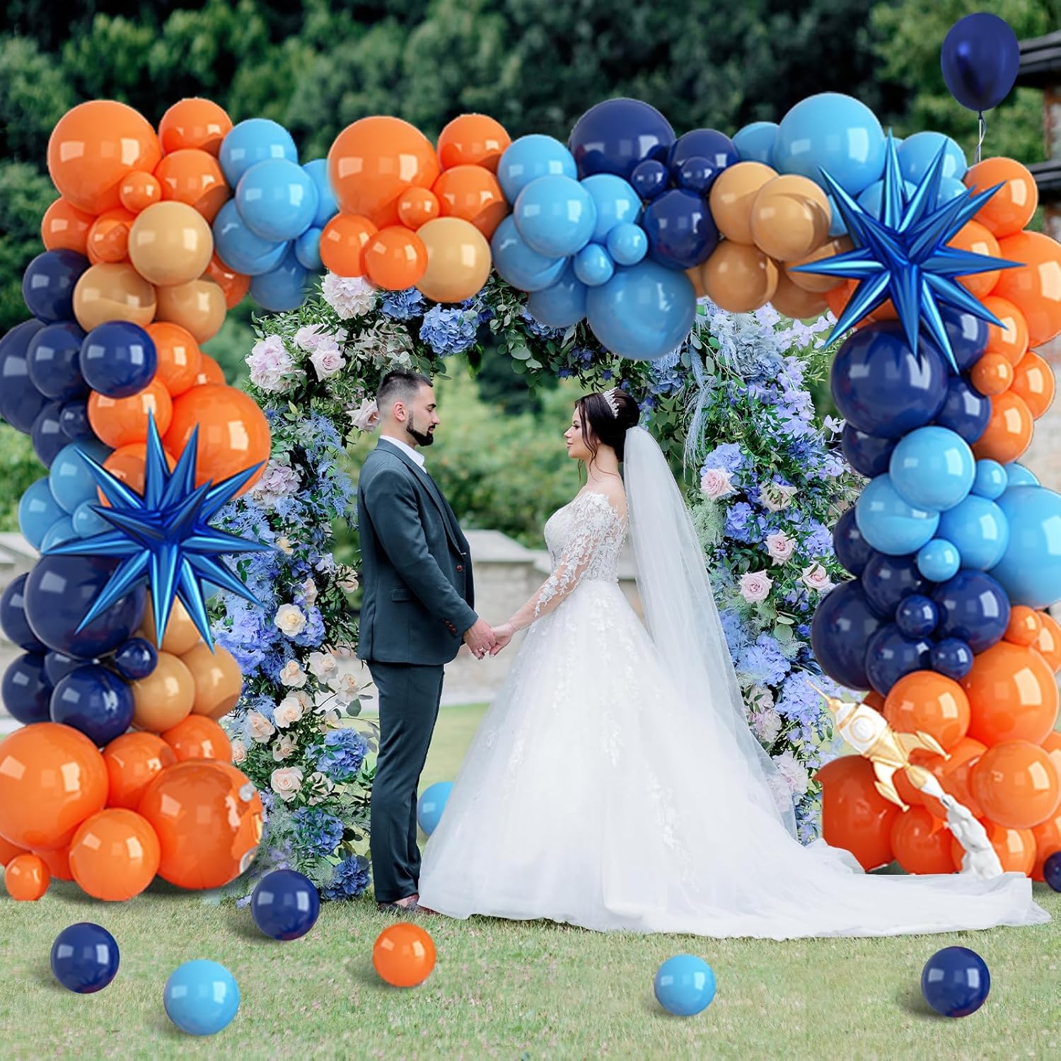 Set de 107 Globos de Látex Nar - Orange Lighting Decor reseña y precio