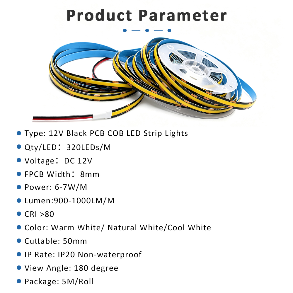 Tira de Luz LED COB de 12V, 32 - Lighting Decoration On Wall reseña y precio
