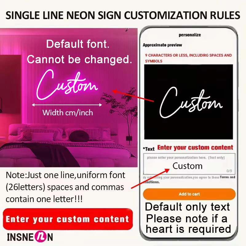 Letrero de neón con nombre per - Neon Sign Custom Led reseña y precio