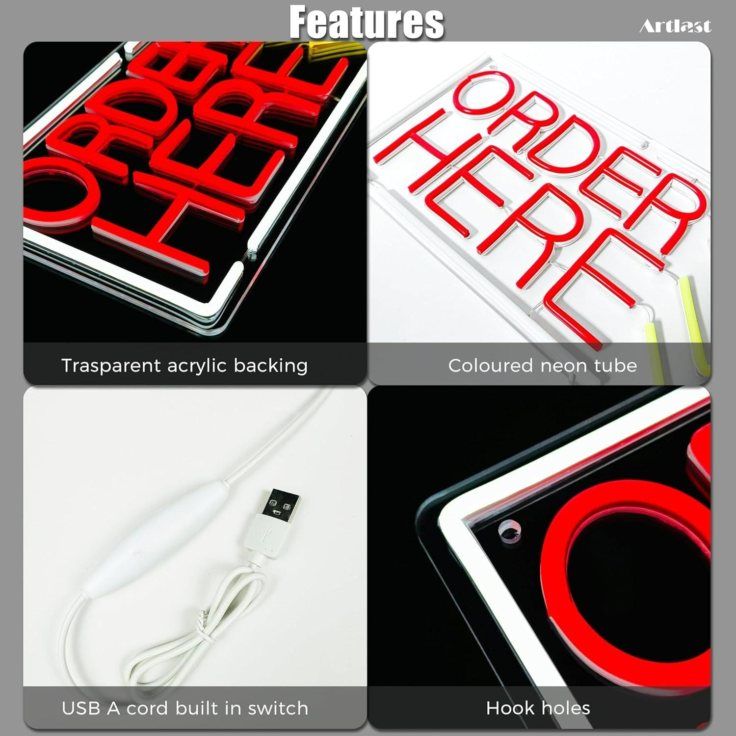 Letrero Luminoso LED USB Regul - Wall Decor Lighting reseña y precio